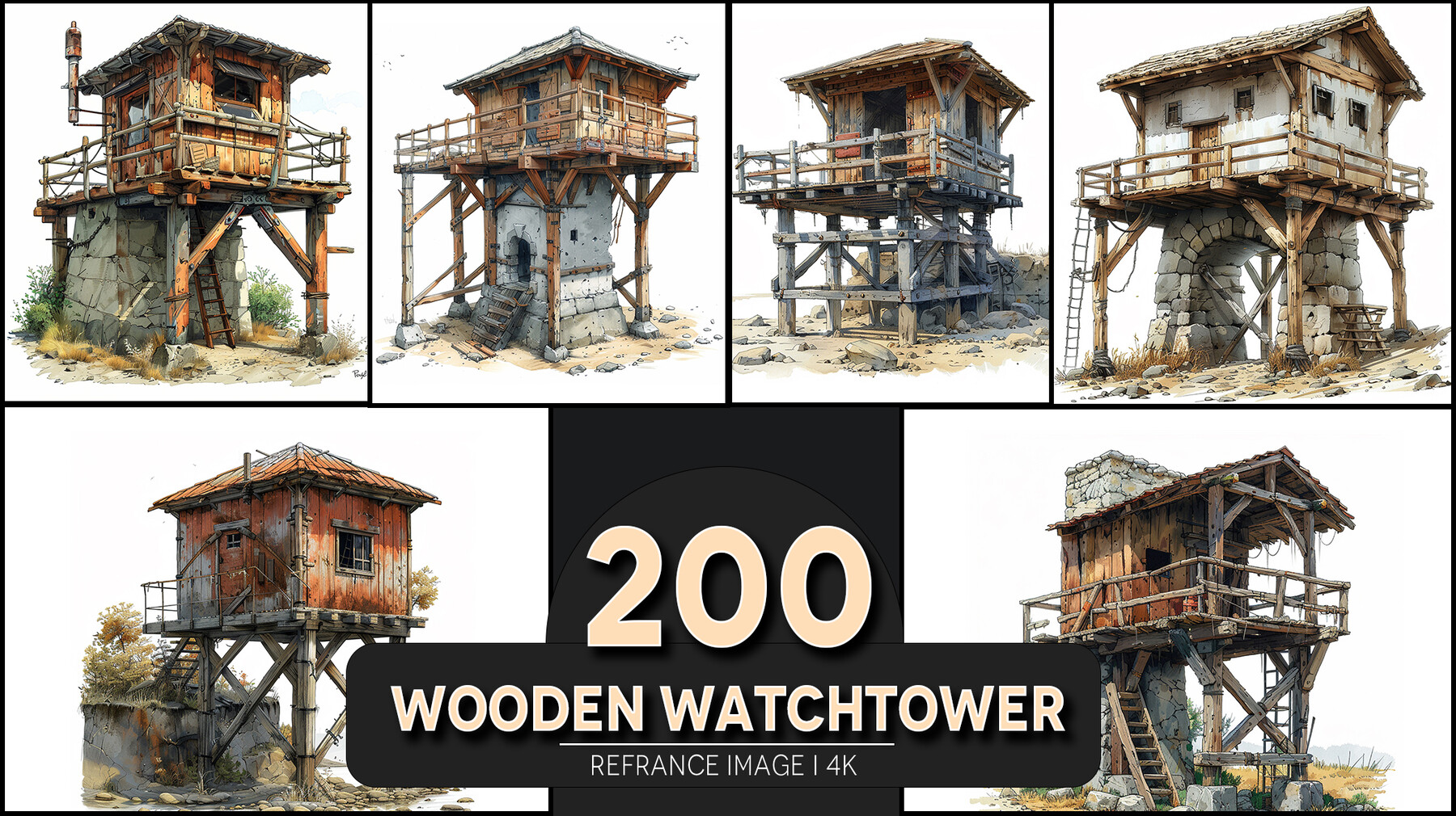 ArtStation - Wooden Watchtower 4K Reference/Concept Images | Artworks