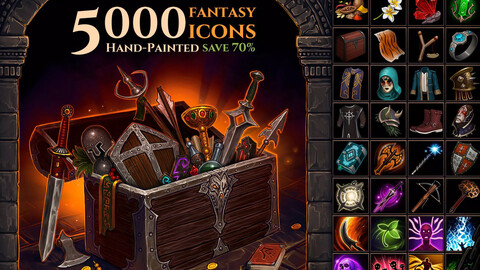 5000 Fantasy Icons