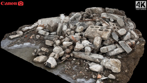 debris concrete scatter photogrammetry part3