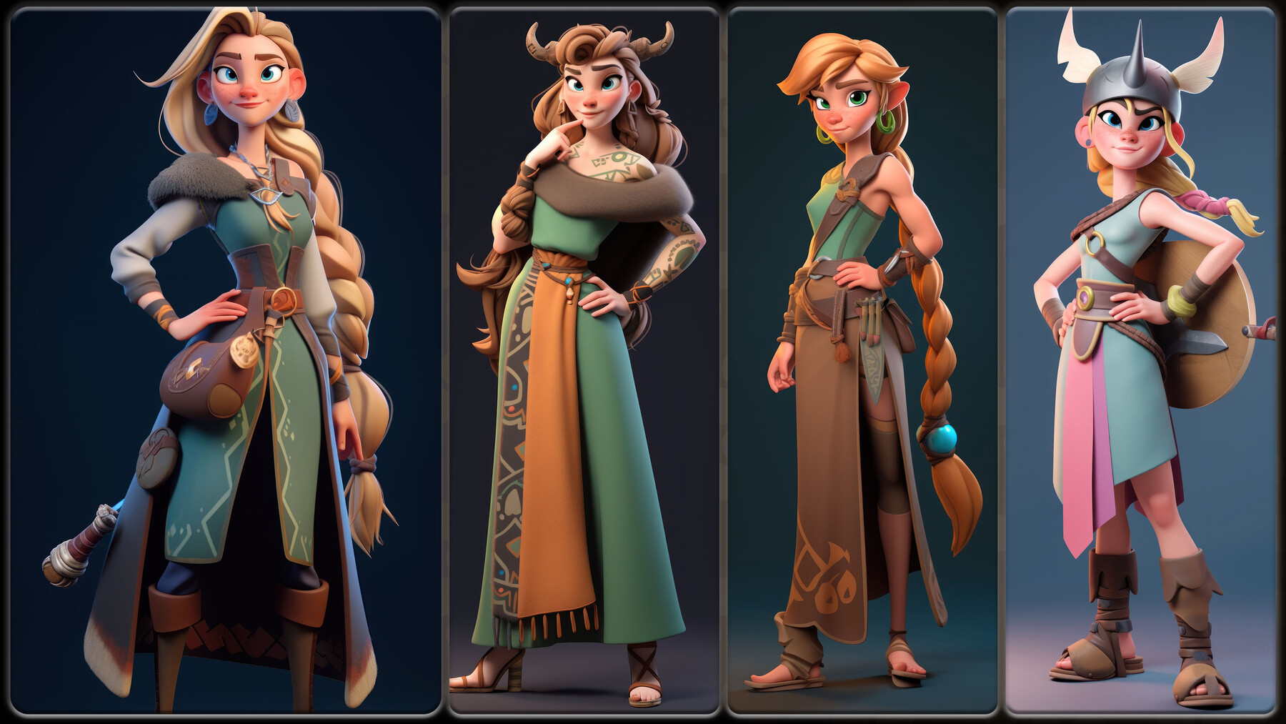 ArtStation - 200 Stylized Female Skald Reference Pack | 4K | v.84 ...