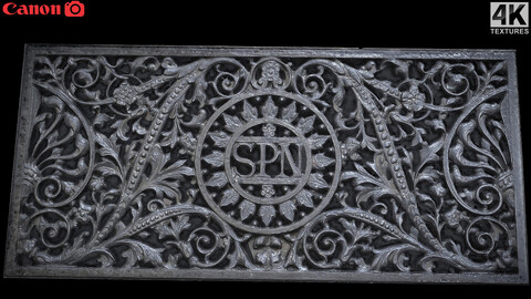 ornament grate floor church panel photogrammetry