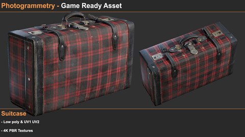 Game Ready Asset - Photogrammetry Suitcase