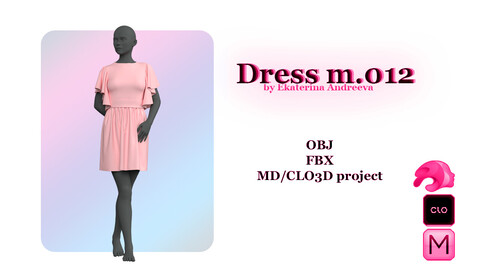 Dress m.012. Genesis 8 female.