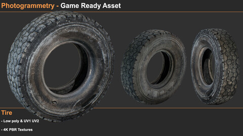 Game Ready Asset - Photogrammetry Tire