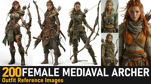 Female Medieval Archer| 4K Reference Images