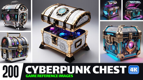 Cyberpunk Chest VOL.01 | Game Assets | Reference Images