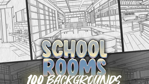 100 Procreate Rooms in School Stamps | Procreate Classrooms Backgrounds Stamps | Procreate Anime Classrooms Backgrounds | Procreate Laboratory Stamps | Procreate Cafeteria Stamps | Procreate Comics Backgrounds