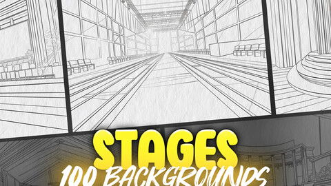 100 Procreate Concert Stages Backgrounds Stamps | Procreate Proscenium Backgrounds | Procreate Podium Backgrounds | Procreate Fashion Show Runway Stages Backgrounds | Procreate Arena Stamps | Procreate Theatre Stamps