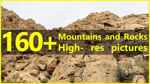 160+ High-resolution photos of Mountains and Rocks - Vol. 01 + Free Samples