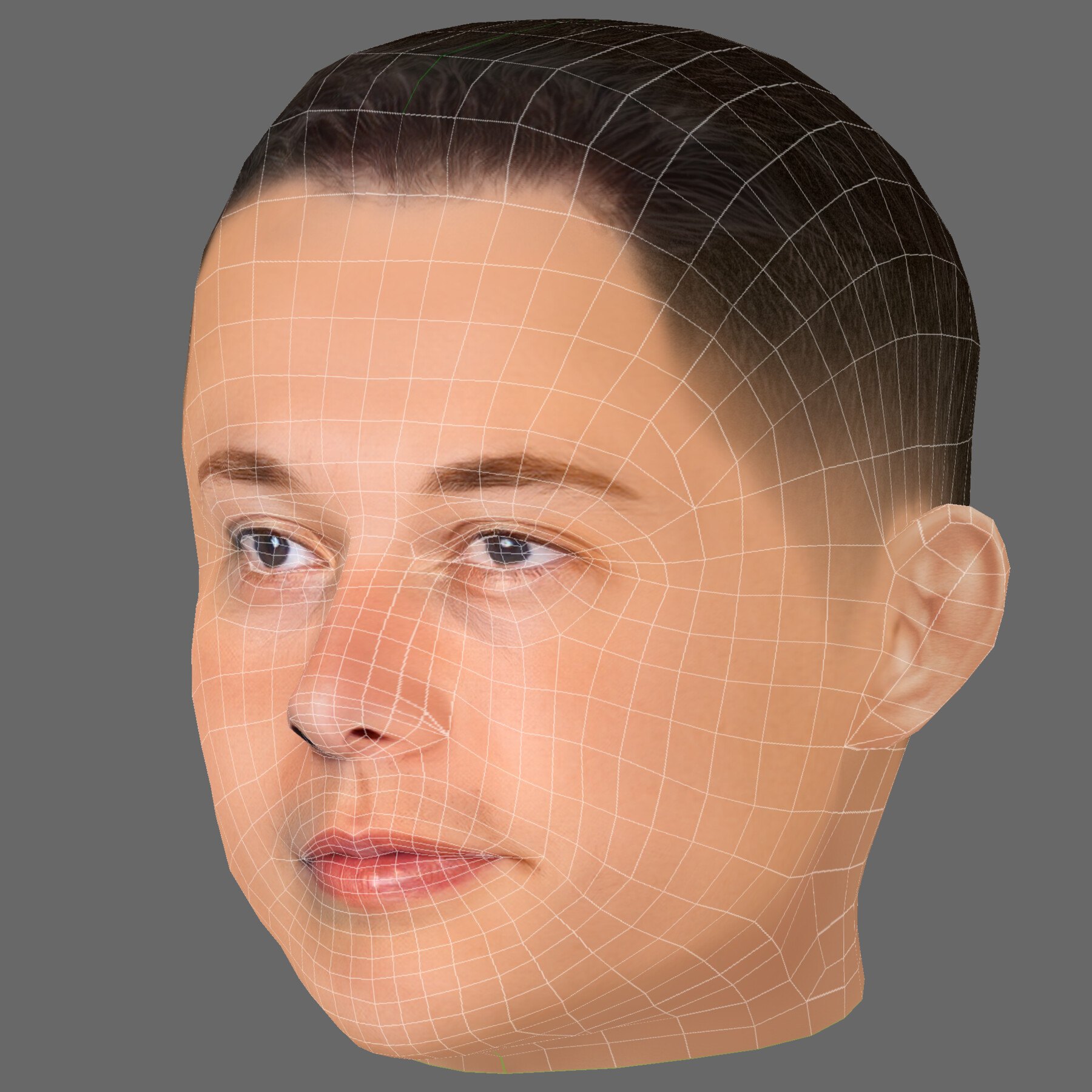 ArtStation - Elon Musk Head - Low poly head for game | Game Assets