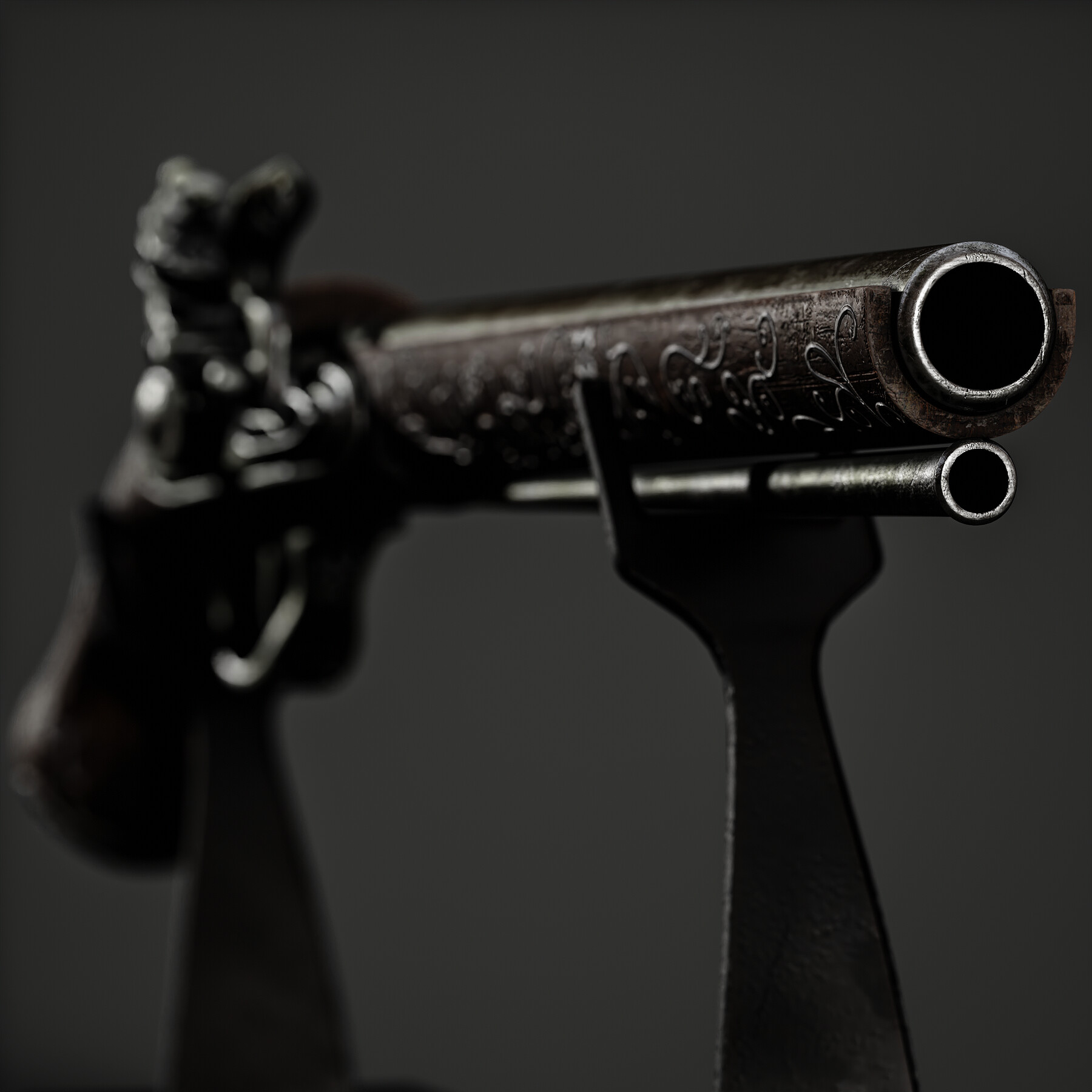 ArtStation - Flintlock Pistol | Game Assets