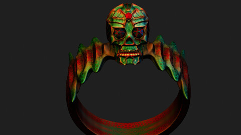 Skull Ring 3d Model