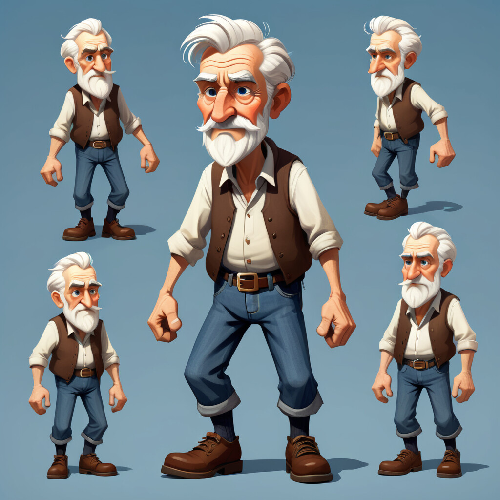 ArtStation - +110 Cartoon Old Man Character Designs | Full Body | 4K ...