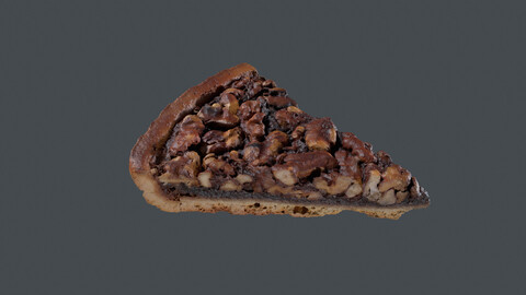 food_0004_Bread_ Slice of Walnut Pie(Photogrammetry,3Dscan,photoscan)