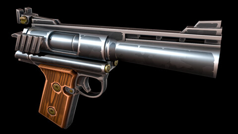 Stylized AutoMag Pistol