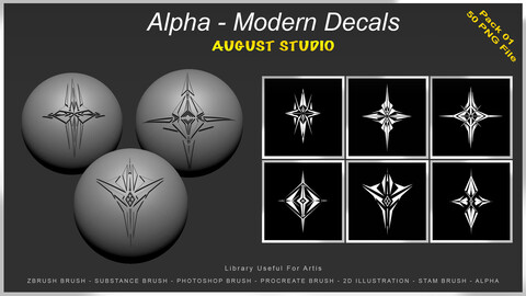 Alpha_Modern Decals_Pack 01