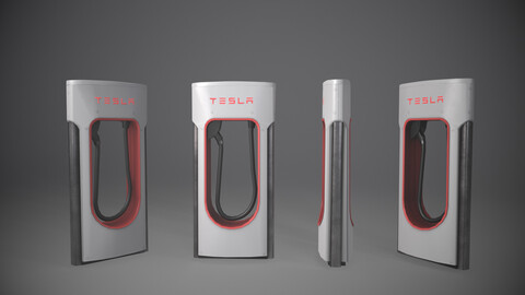 Tesla Supercharger V3 Game Ready Model