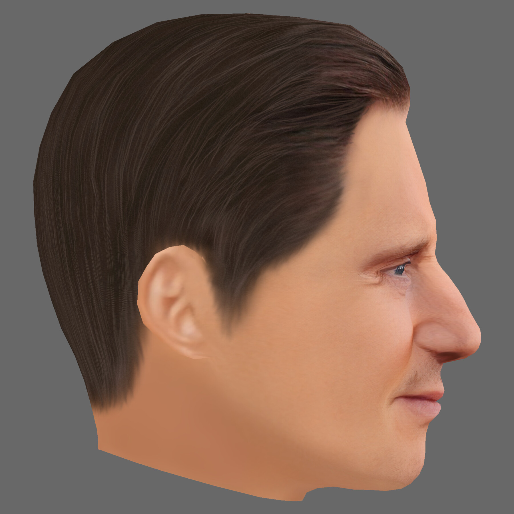 ArtStation - Liam Neeson Head - Low poly head for game | Game Assets