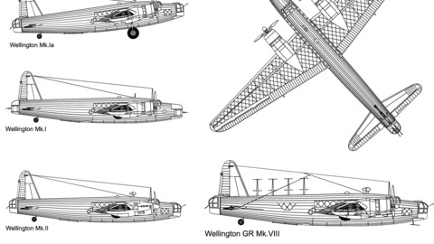 Vickers Wellington-svg vector file