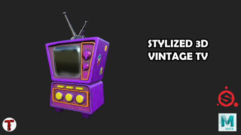 Stylized Vintage TV