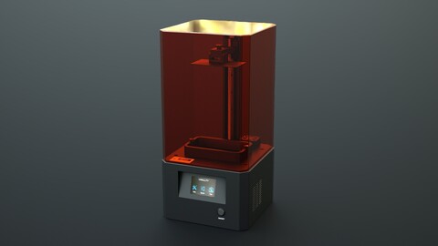 3D Printer Low-poly 3D model