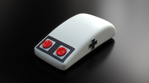 Retro Style Mouse Low-poly 3D model