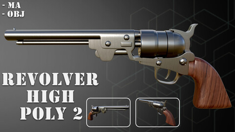 Revolver High Poly 2