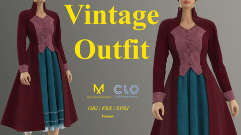 Vintage Outfit / ZPRJ/ OBJ/ FBX