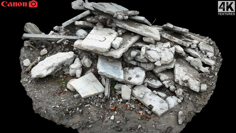 ruins debris building terrain pt3 photogrammetry