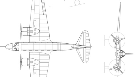 Tupolev ANT-35-svg vector file