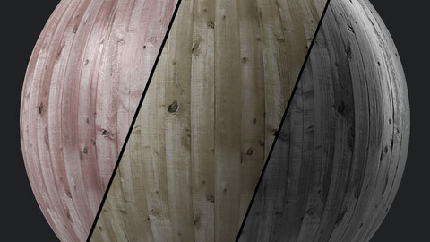 Wood Materials 34- Planked Wood | Sbsar Seamless PBR 4k