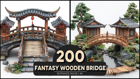 Fantasy Wooden Bridge 4K Reference/Concept Images