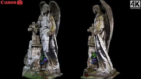 graveyard figure angel monument pt7 photogrammetry