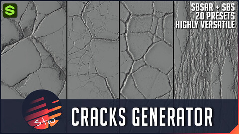 STW Cracks Generator - Substance Designer Tool