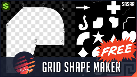 STW Grid Shape Maker - Substance Designer Tool