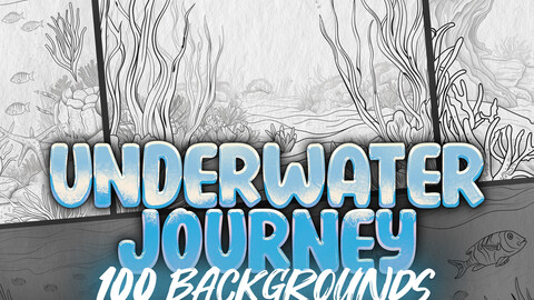 100 Procreate Underwater Journey Backgrounds | Procreate Underwater Cityscapes Stamps | Procreate Shipwrecks Stamps | Procreate Underwater Sketches | Procreate Sea Life Sketches | Procreate Underwater Comic Book | Procreate Stamps | Procreate Brushes