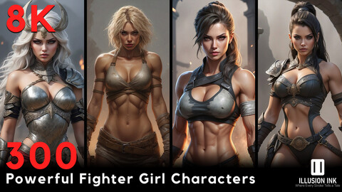 300 Powerful Fighter Girls | 8K