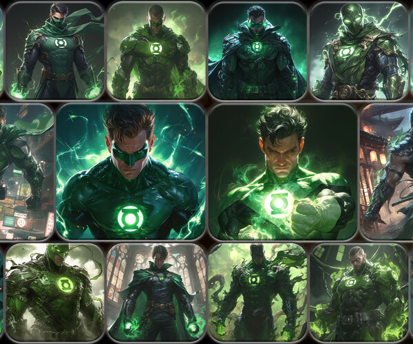 ArtStation - 400 Green Lantern Reference Pack | 4K | v.5 | Artworks