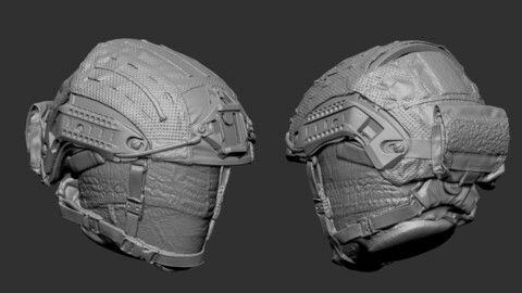 RAW SCANS Crye Airframe Helmet With Cover