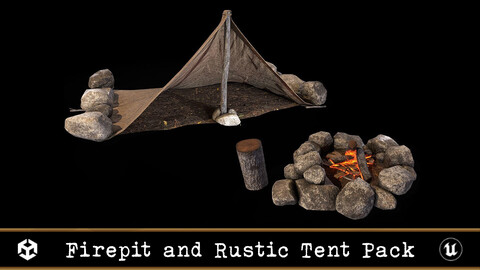 Firepit and Rustic Tent Pack