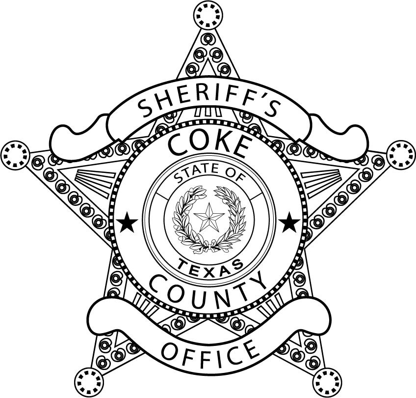 sheriff badge vector black and white