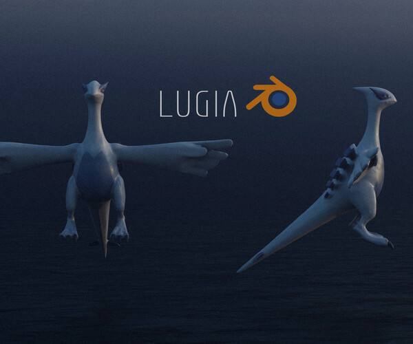 ArtStation - Lugia rigged 3D model | Game Assets