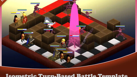 Final Fantasy Tactics Like Battle (Isometric Game Template)