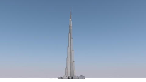 Burj Khalifa Dubai 3D Model Download