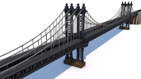 Manhattan Bridge 3D Model