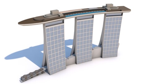 Marina Bay Sands Singapore 3D Model