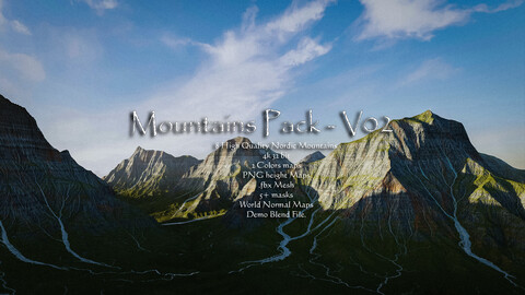 8 Mountains Kitbash Pack V02