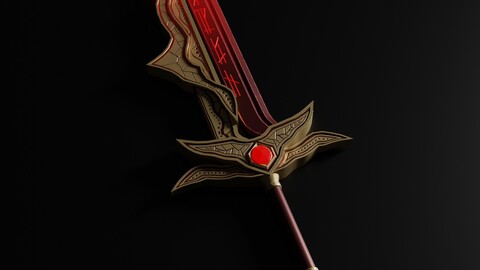 FANTASY WEAPON FOR GAMES (FREE DOWNLOAD) | FBX FILE