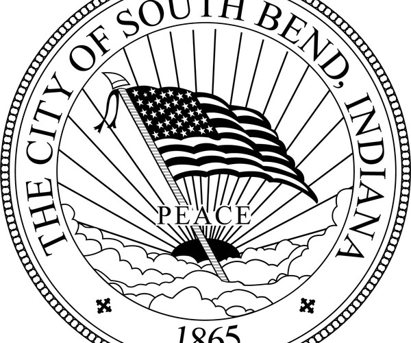 ArtStation - South Bend Indiana seal vector file badge, black white ...