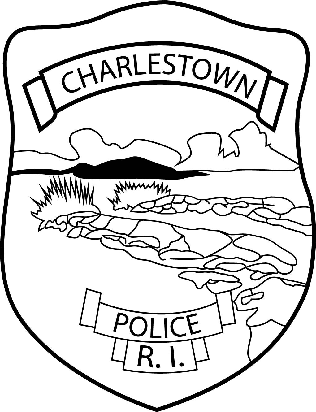 ArtStation - USA Rhode Island charlestown police vector file badge ...